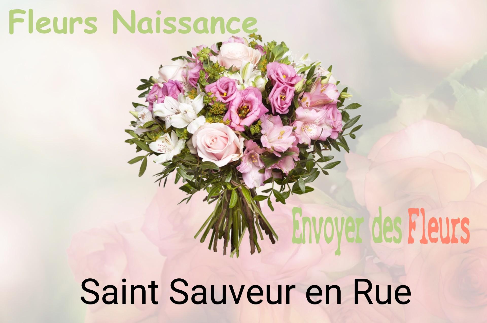 Bouquet de fleurs de naissance livré à Saint-Sauveur-en-Rue